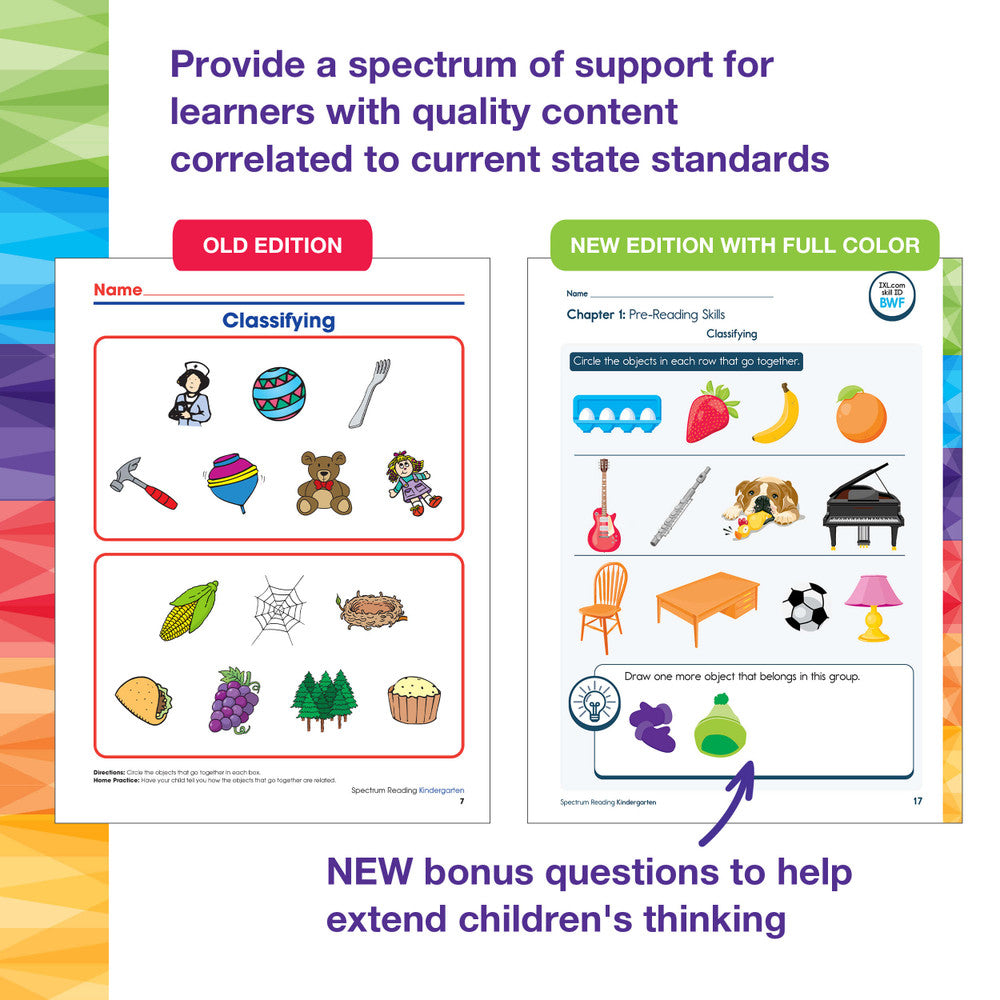 Spectrum Reading Workbook Grade K Paperback