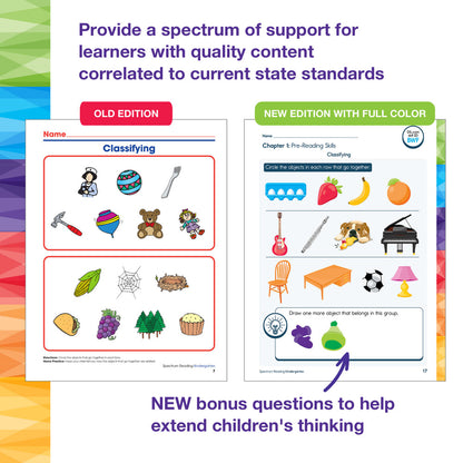 Spectrum Reading Workbook Grade K Paperback