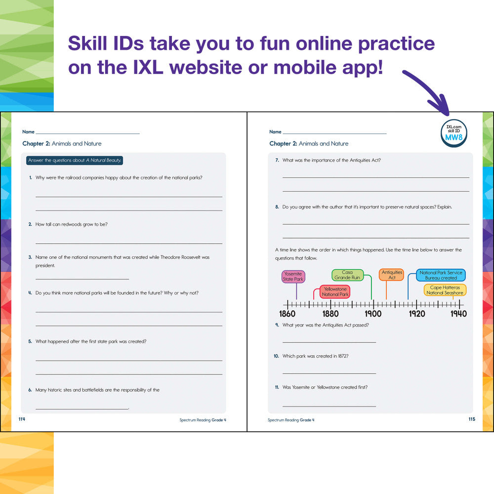 Spectrum Reading Workbook Grade 4 Paperback