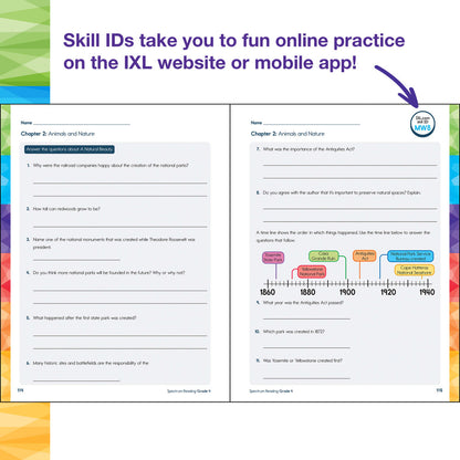 Spectrum Reading Workbook Grade 4 Paperback