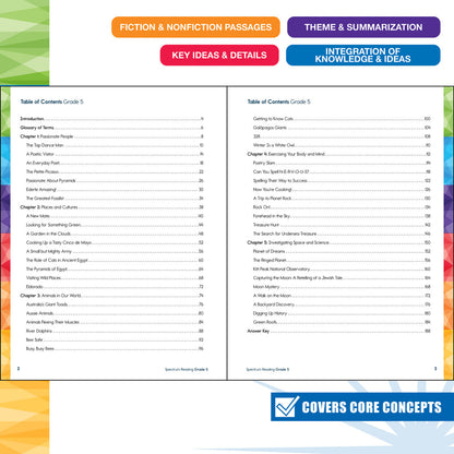 Spectrum Reading Workbook Grade 5 Paperback