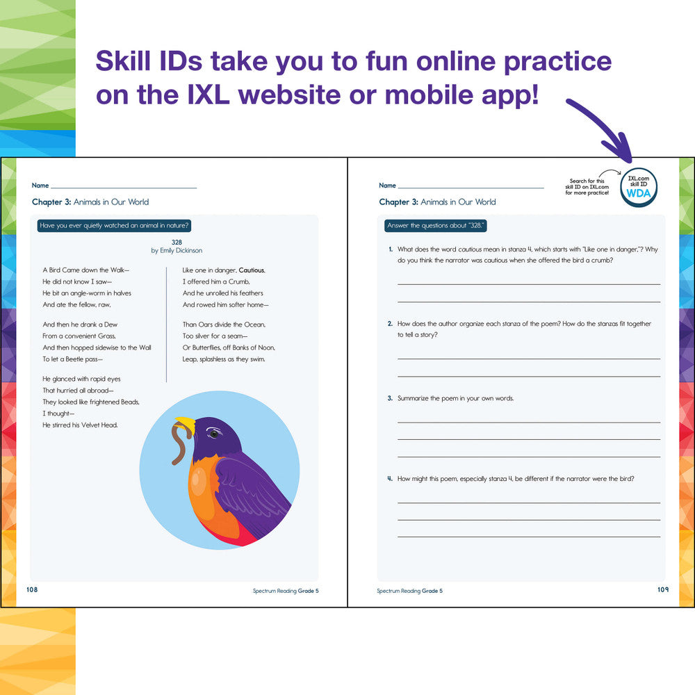 Spectrum Reading Workbook Grade 5 Paperback