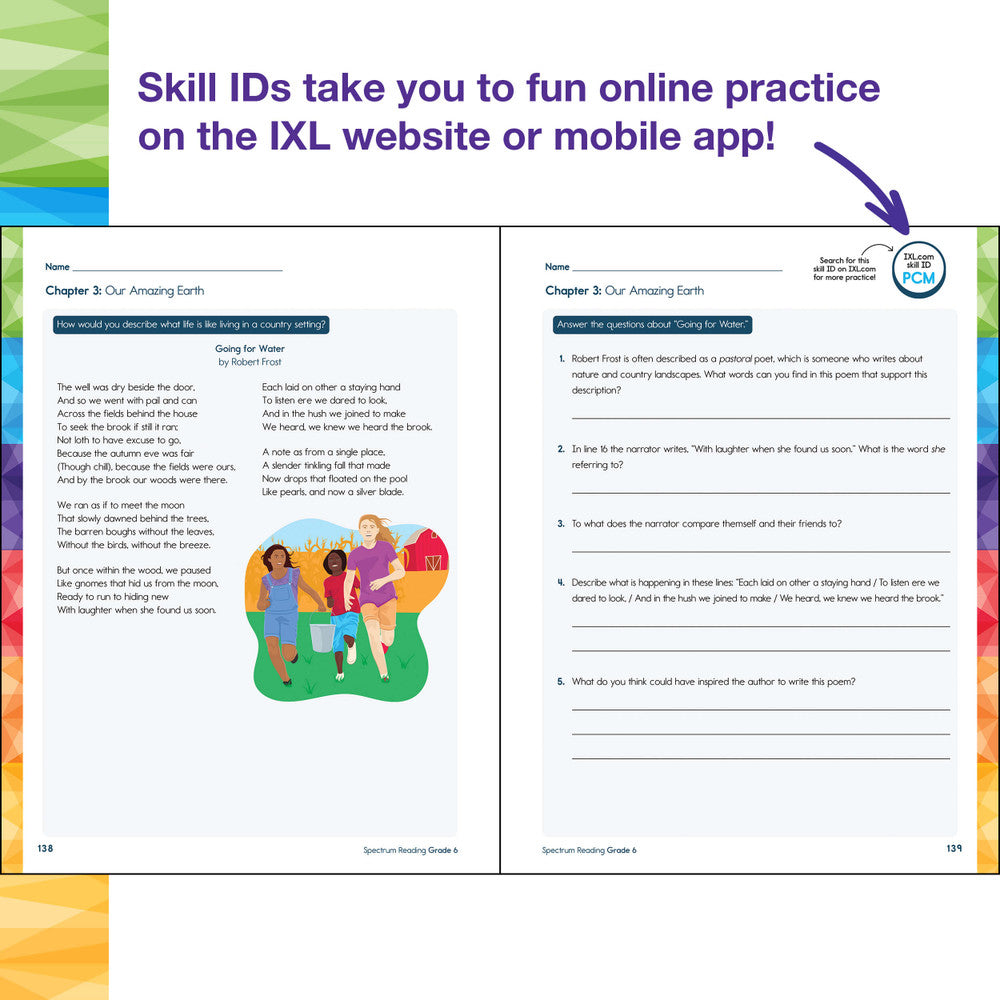 Spectrum Reading Workbook Grade 6 Paperback