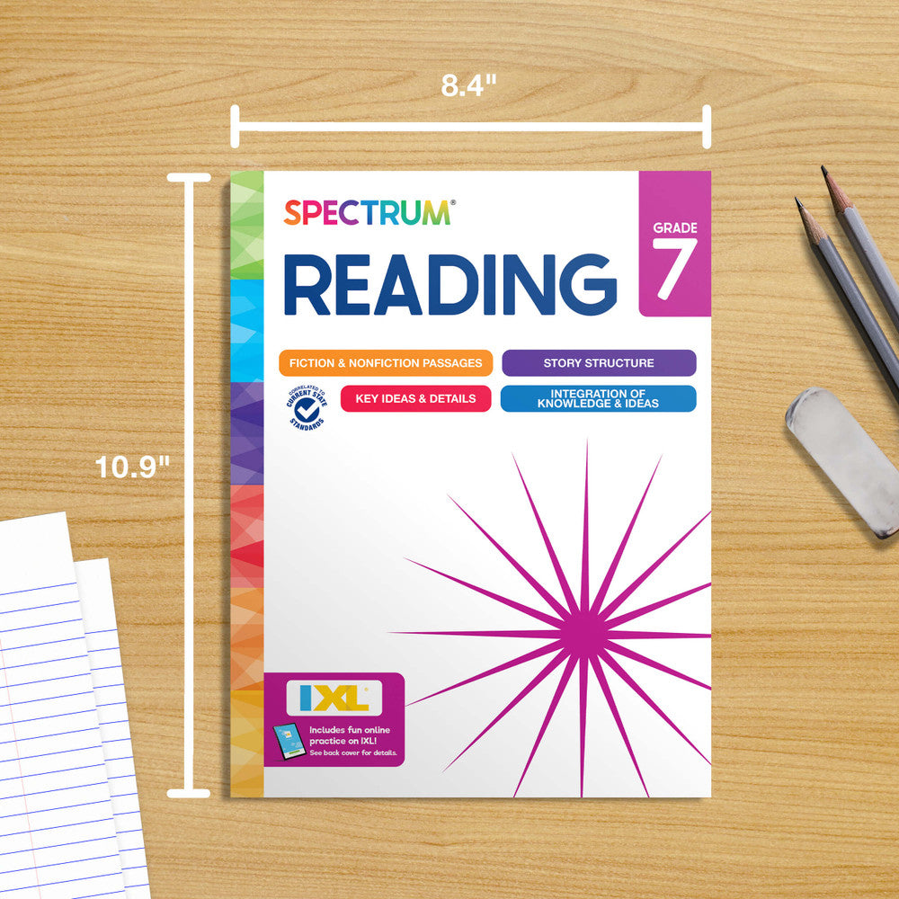 Spectrum Reading Workbook Grade 7 Paperback
