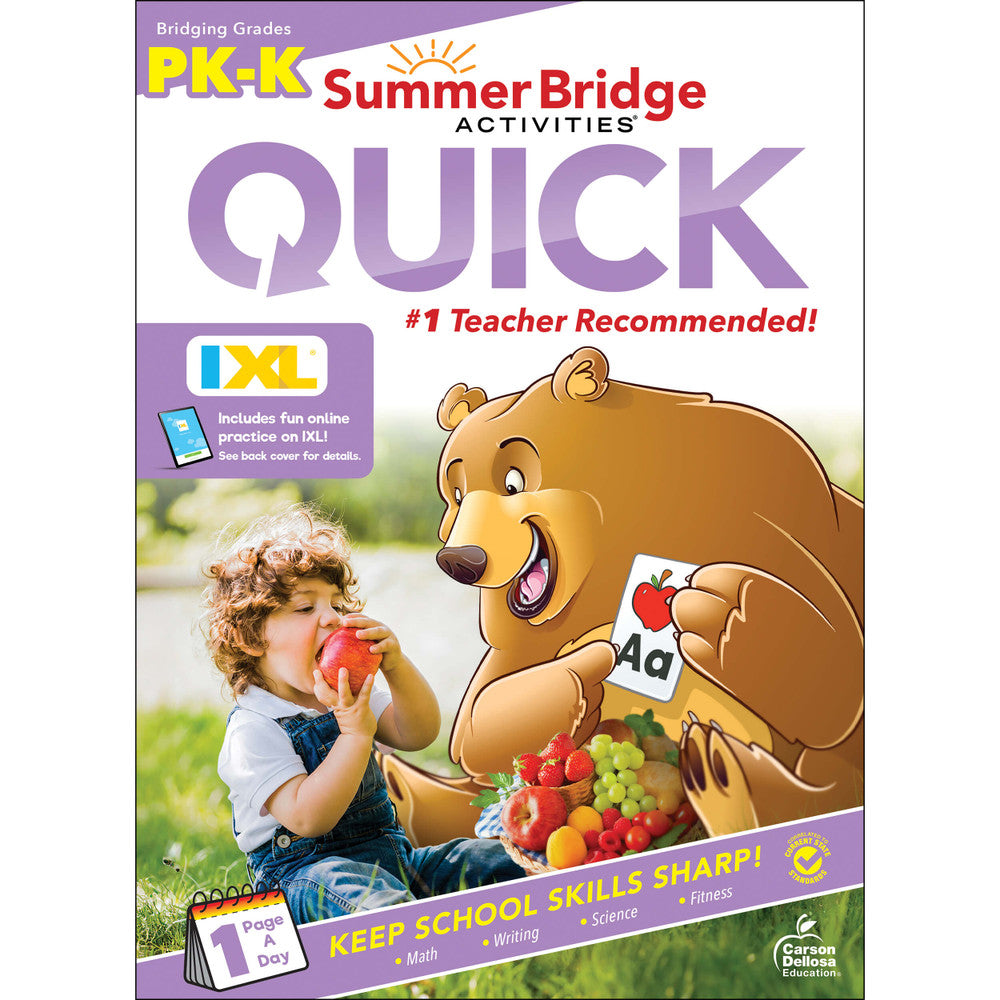 Summer Bridge Activities Quick Workbook Grade PK-K