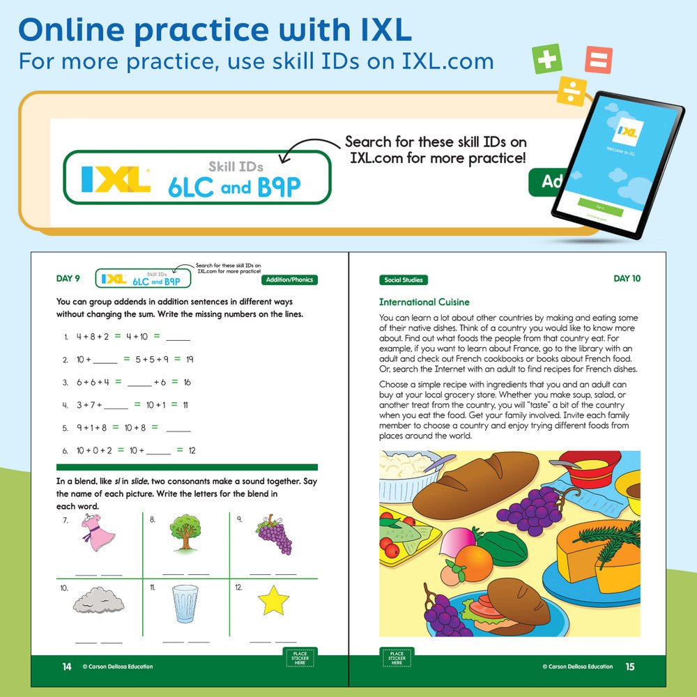 Summer Bridge Activities Quick Workbook Grade K-1