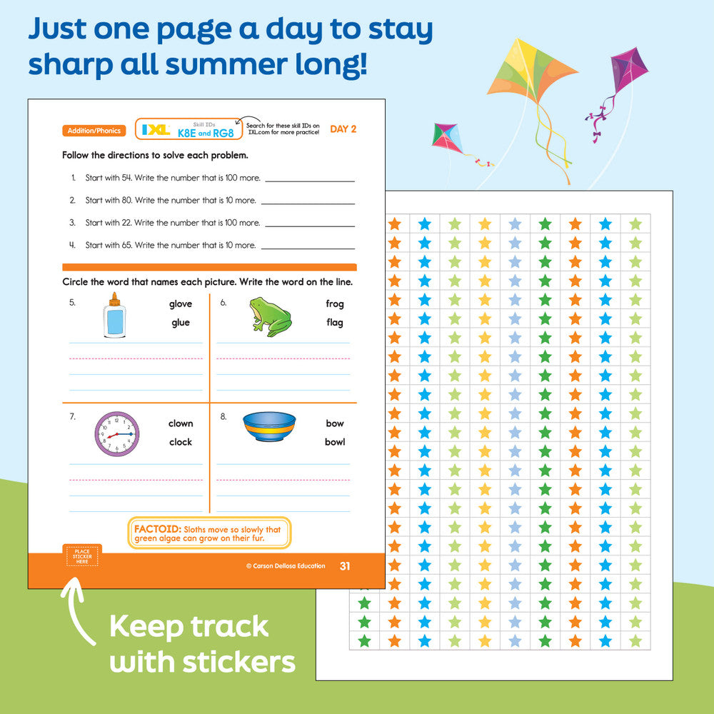 Summer Bridge Activities Quick Workbook Grade K-1
