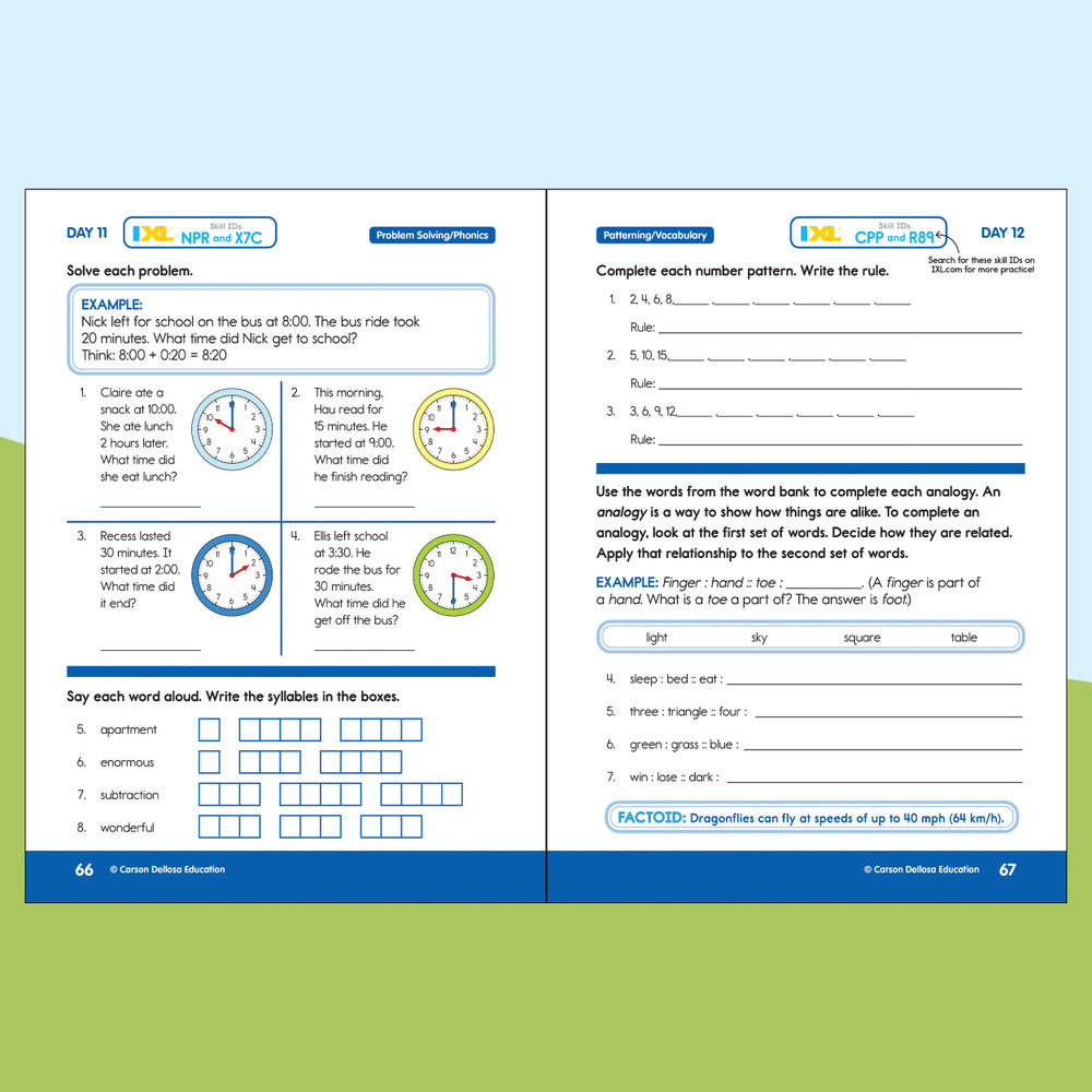 Summer Bridge Activities Quick Workbook Grade K-1