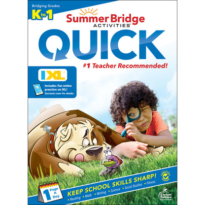 Summer Bridge Activities Quick Workbook Grade K-1