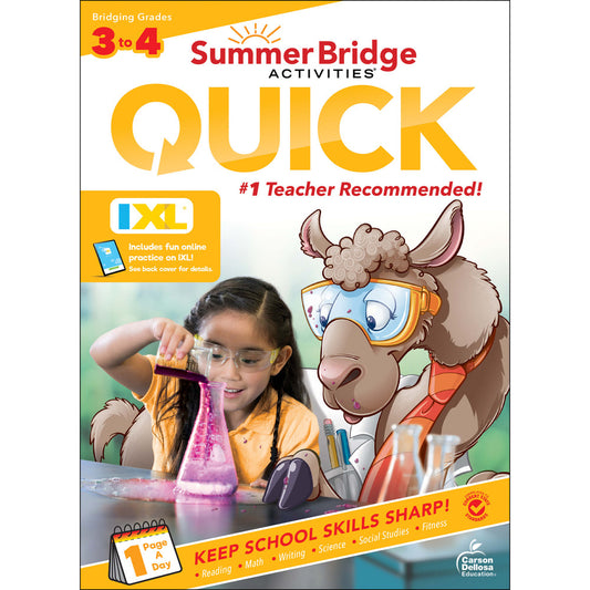 Summer Bridge Activities Quick Workbook Grade 3-4