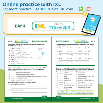 Summer Bridge Activities Quick Workbook Grade 6-7