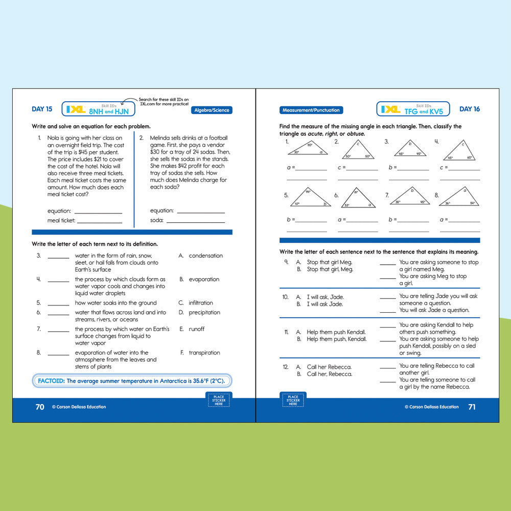 Summer Bridge Activities Quick Workbook Grade 6-7