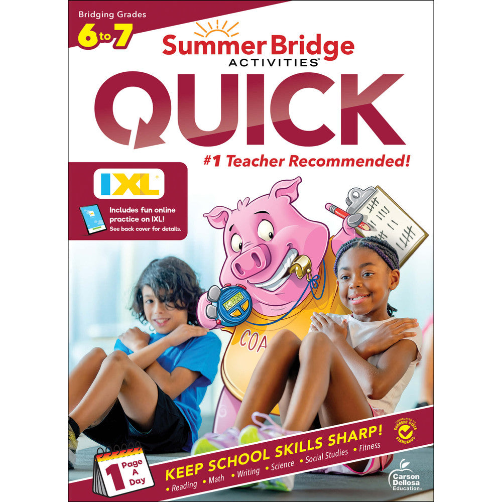 Summer Bridge Activities Quick Workbook Grade 6-7