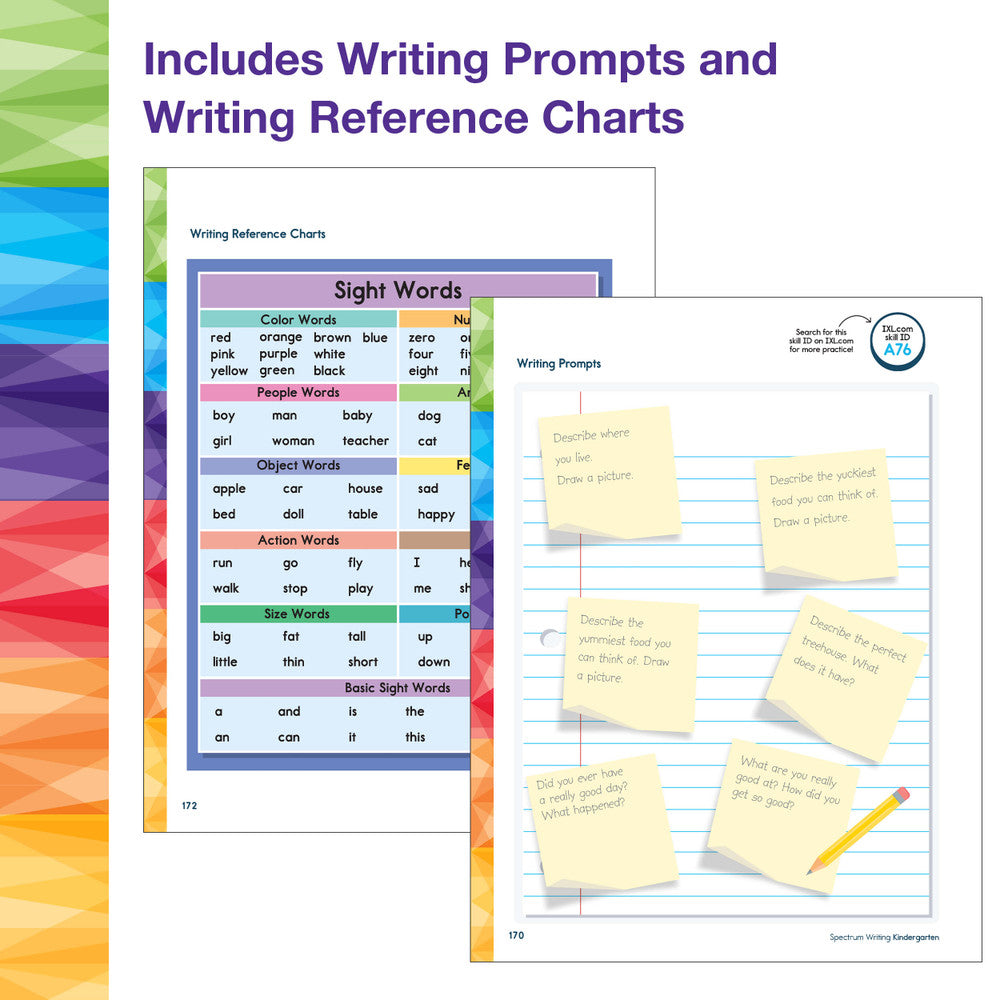 Spectrum Writing Workbook Grade K Paperback
