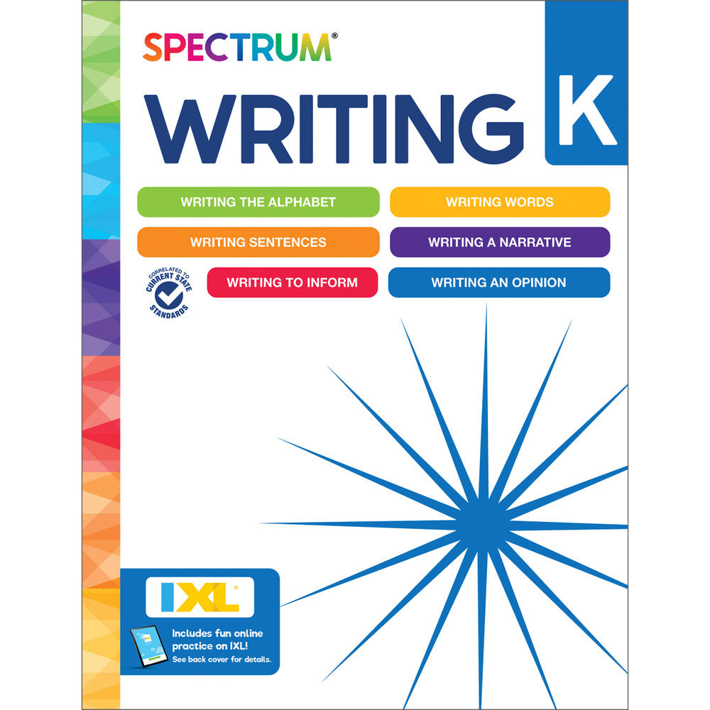 Spectrum Writing Workbook Grade K Paperback