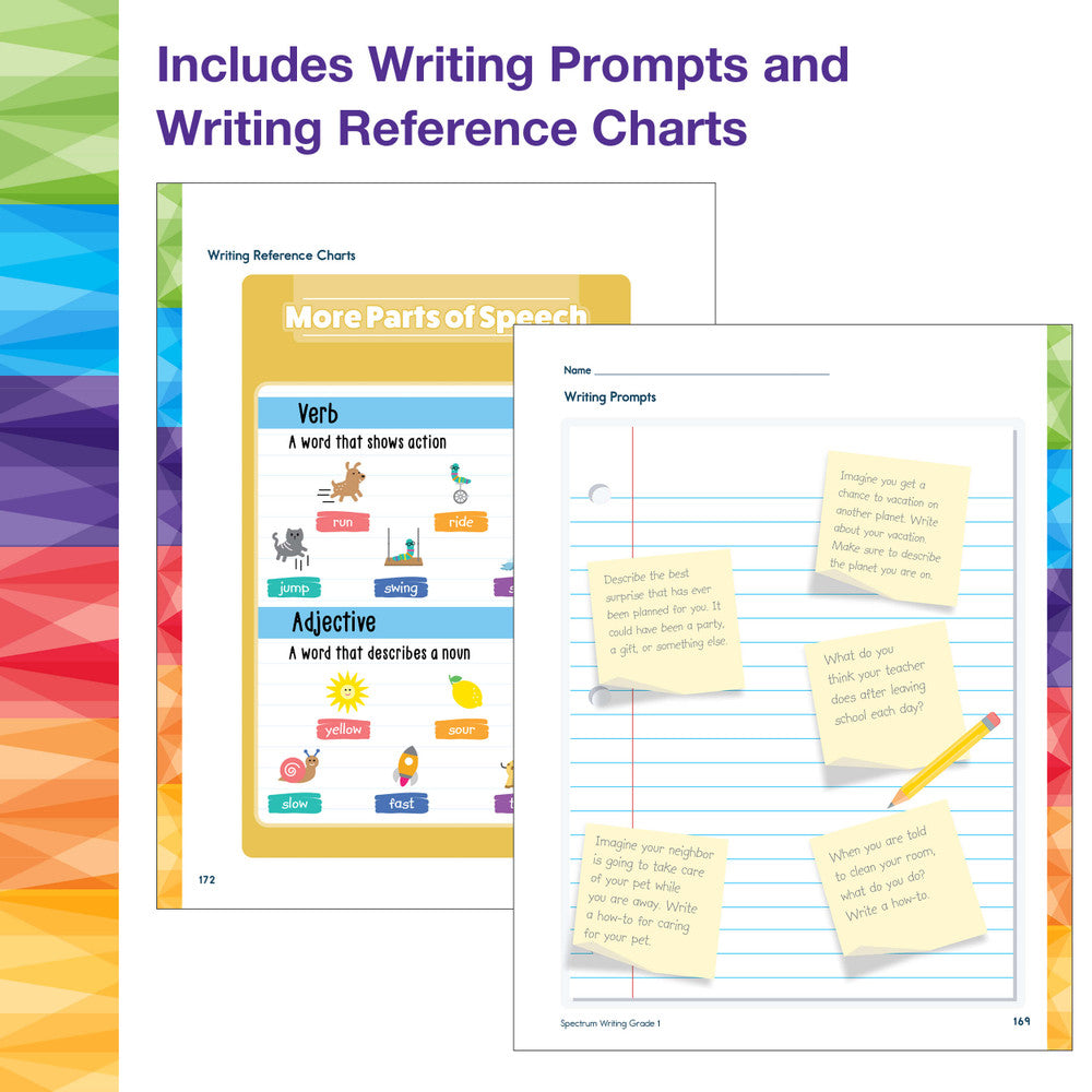Spectrum Writing Workbook Grade 1 Paperback