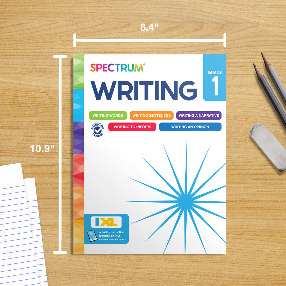 Spectrum Writing Workbook Grade 1 Paperback