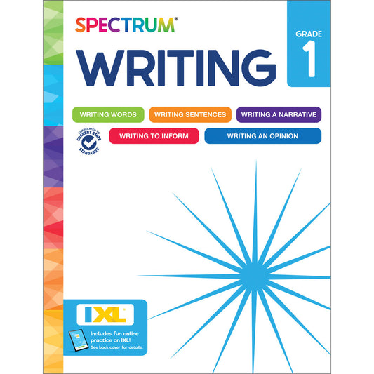 Spectrum Writing Workbook Grade 1 Paperback