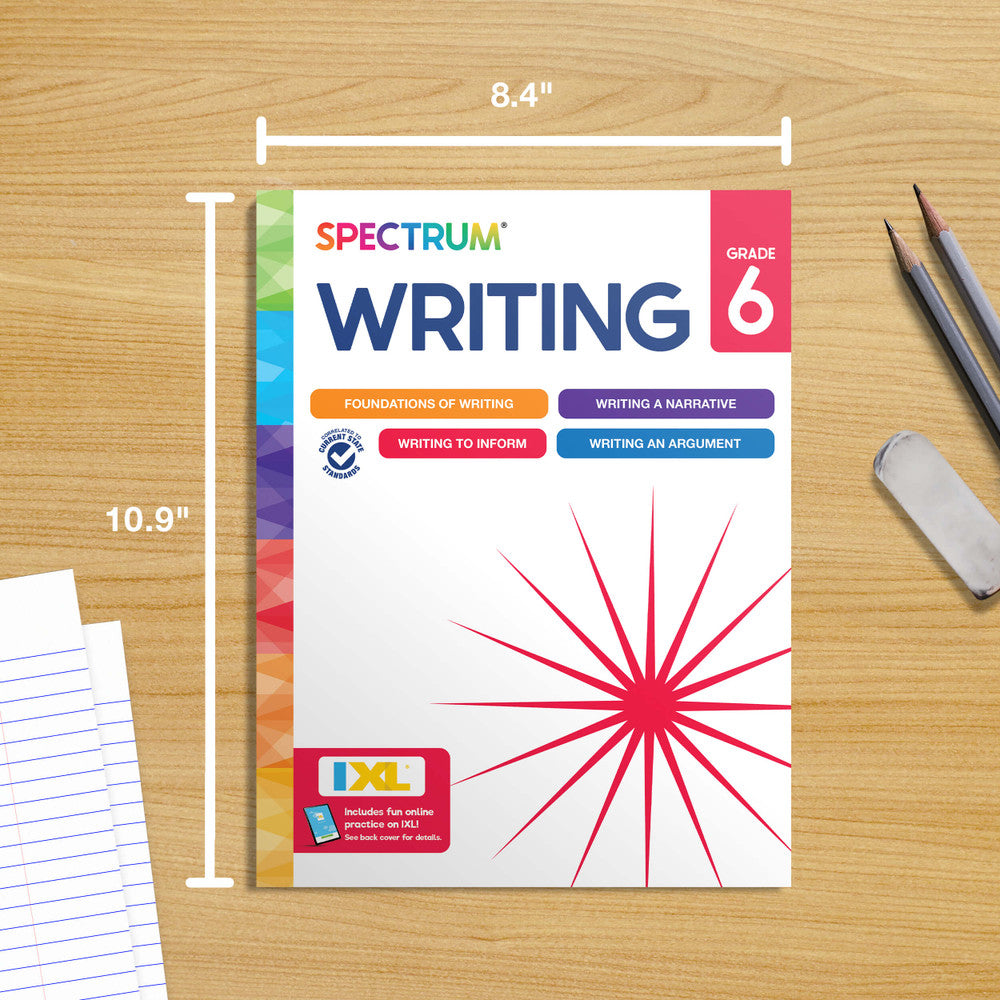 Spectrum Writing Workbook Grade 6 Paperback