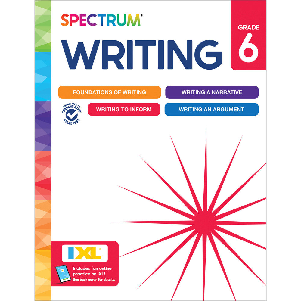 Spectrum Writing Workbook Grade 6 Paperback