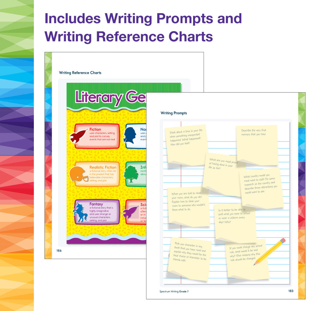 Spectrum Writing Workbook Grade 7 Paperback
