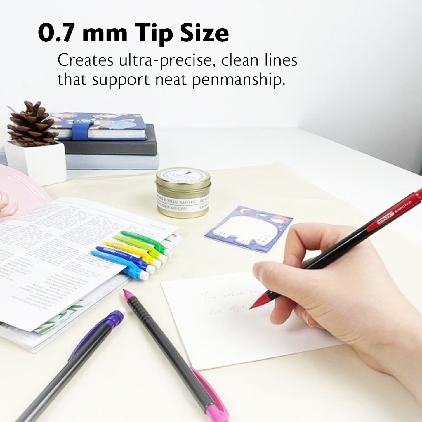 Electra Noir 0.7 mm Mechanical Pencils, HB #2 Lead