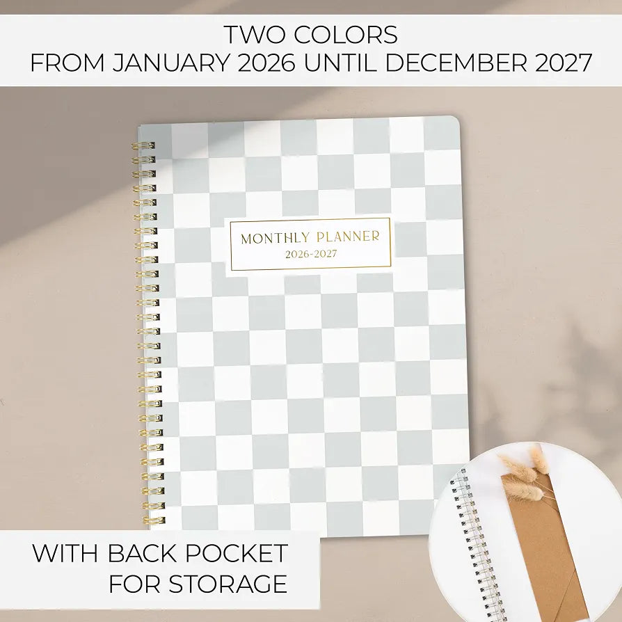 Beautiful 2026-2027 Monthly Planner - To Do List Notebook That Easily Organizes Your Tasks to Boost Productivity - Runs From July 2026 Until December 2027