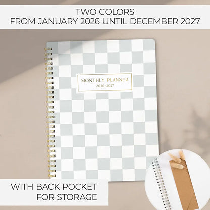 Beautiful 2026-2027 Monthly Planner - To Do List Notebook That Easily Organizes Your Tasks to Boost Productivity - Runs From July 2026 Until December 2027
