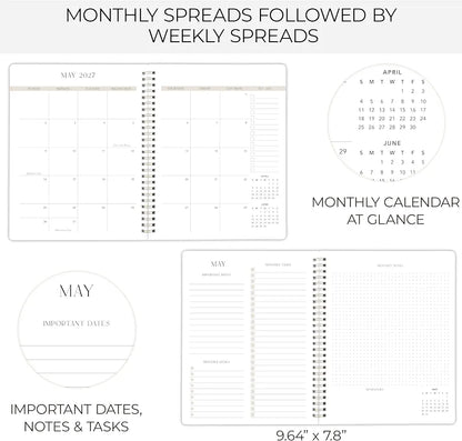 Beautiful 2026-2027 Monthly Planner - To Do List Notebook That Easily Organizes Your Tasks to Boost Productivity - Runs From July 2026 Until December 2027