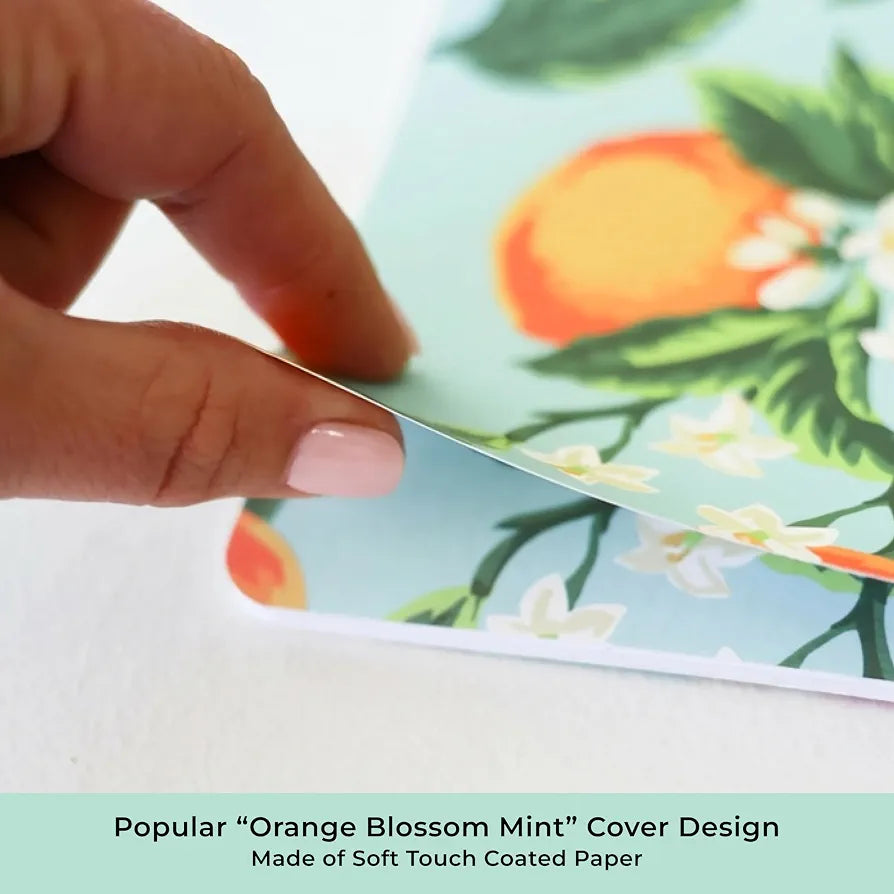 Blue Sky Day Designer 2026-2028 Monthly Academic Year 24 Month Planner Calendar, July 2026 - June 2028, 8.5" x 11", Flexible Cover, Stapled Binding, Orange Blossom Mint