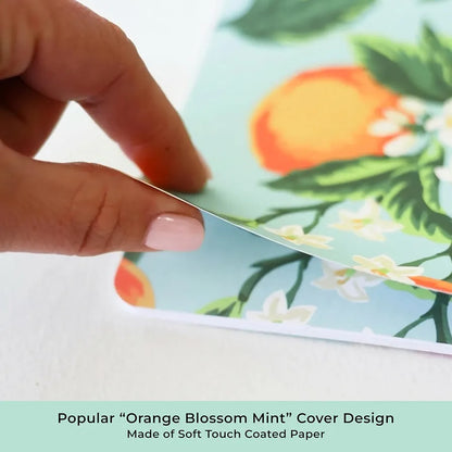 Blue Sky Day Designer 2026-2028 Monthly Academic Year 24 Month Planner Calendar, July 2026 - June 2028, 8.5" x 11", Flexible Cover, Stapled Binding, Orange Blossom Mint