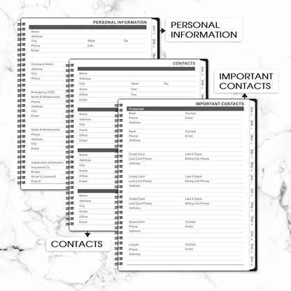 Monthly Planner 2026-2028 - 2026-2028 Monthly Planner, 24 Months, 9'' x 11'', JUL. 2026 - JUN. 2028 with Inner Pocket, Coated Tabs