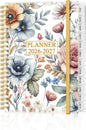 Planner 2026-2027, Academic Planner, Planner Weekly and Monthly, Jul 2026 - Jun 2027, Agenda with Inner Pocket, Elastic Band, 6.4" x 8.5", Colorful Large Flower