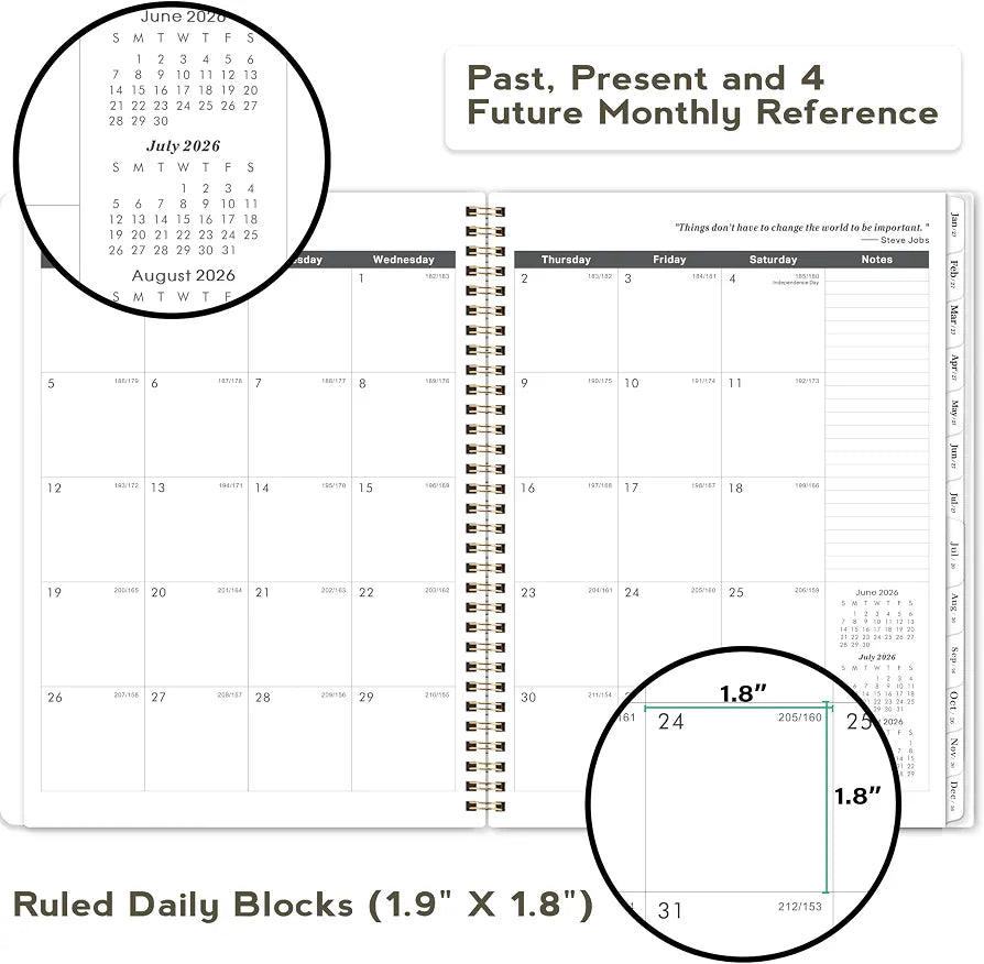 2026-2028 Monthly Planner - 2 Year Monthly Planner from July 2026 to June 2028, Calendar Planners with Tabs, Inner Pocket, 8.5'' x 11''