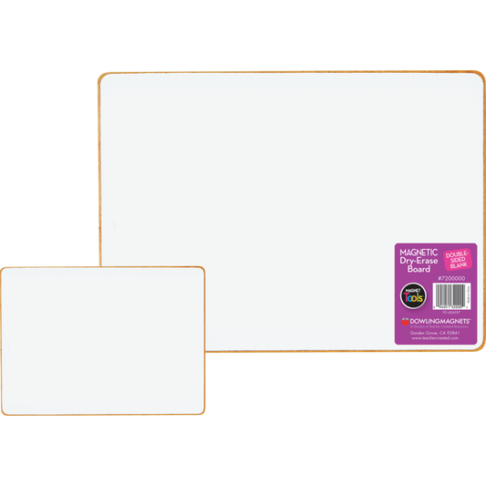 Double-Sided Magnetic Dry-Erase Board: Blank