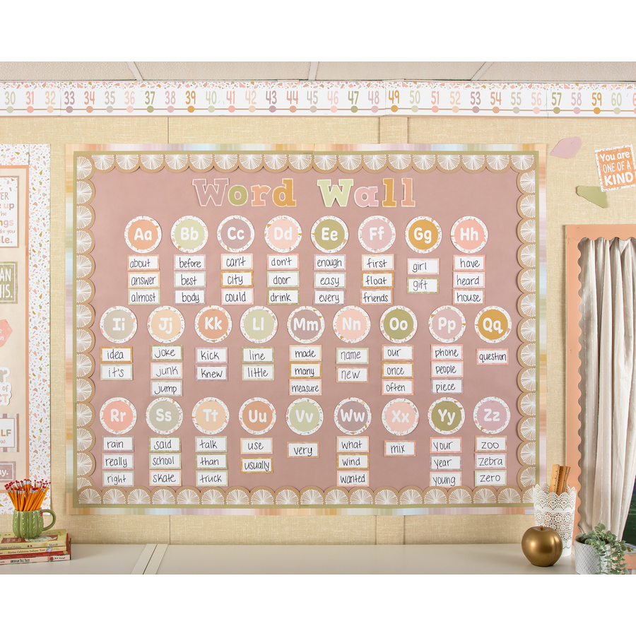 Terrazzo Tones Word Wall Bulletin Board