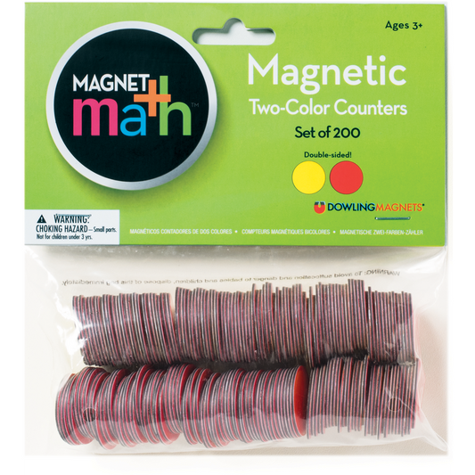 Magnetic Two-Color Counters, Set of 200