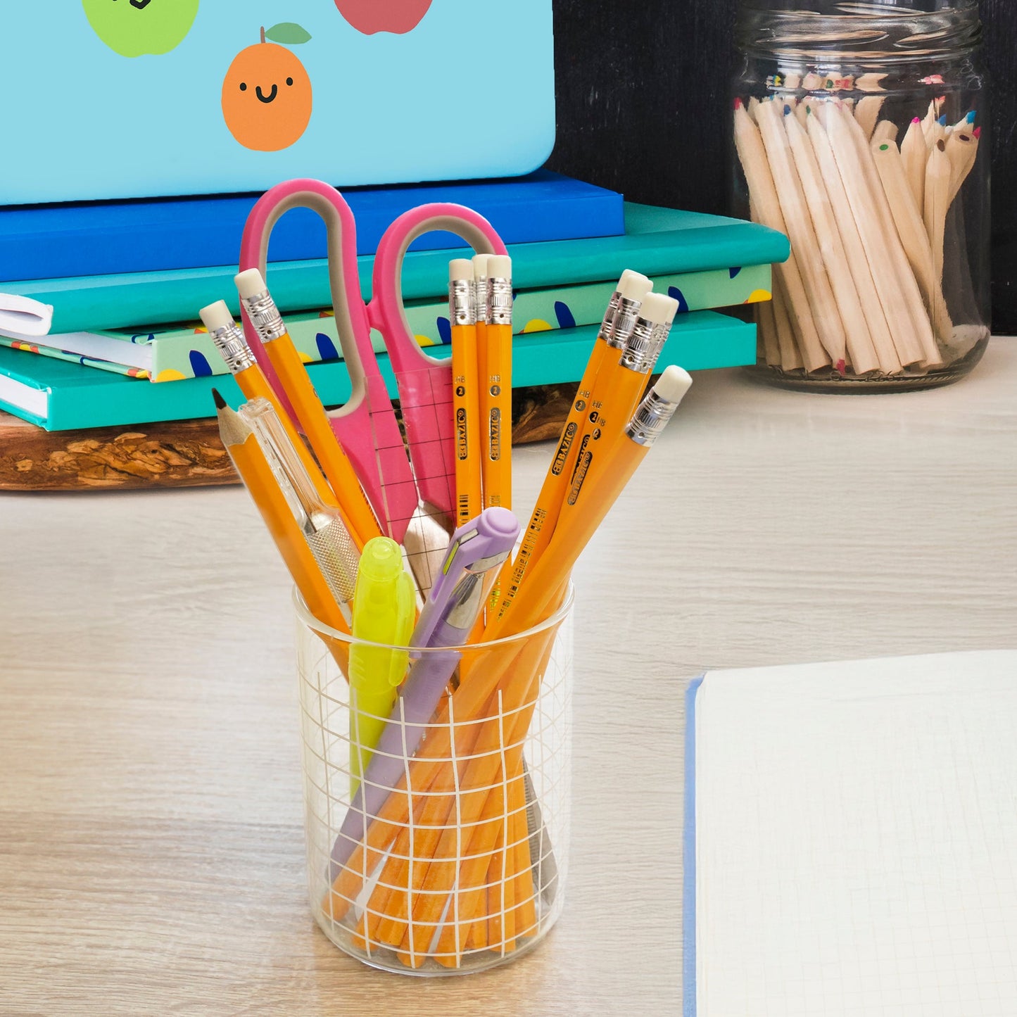 #2 Yellow Pencils with Eraser, for School