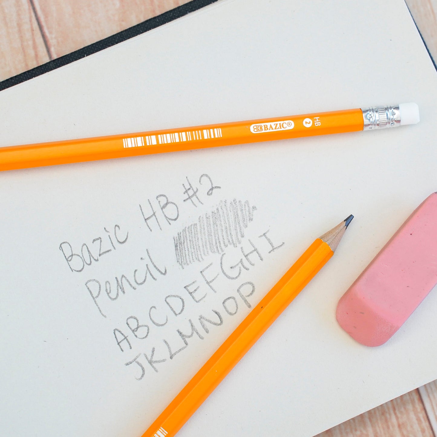 #2 Yellow Pencils with Eraser, for School