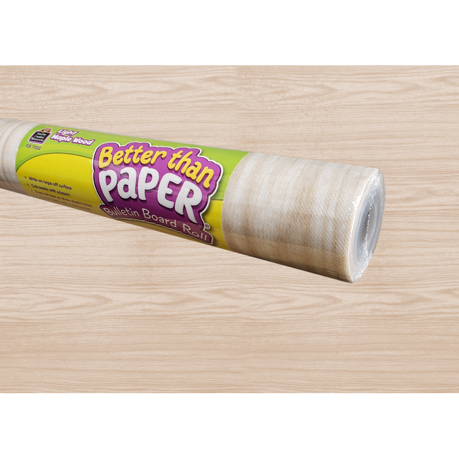 Light Maple Wood Better Than Paper Bulletin Board Roll