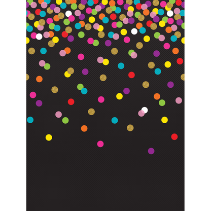 Colorful Confetti on Black Better Than Paper Bulletin Board Roll