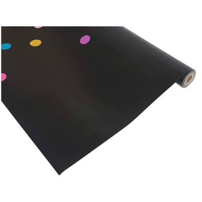 Colorful Confetti on Black Better Than Paper Bulletin Board Roll