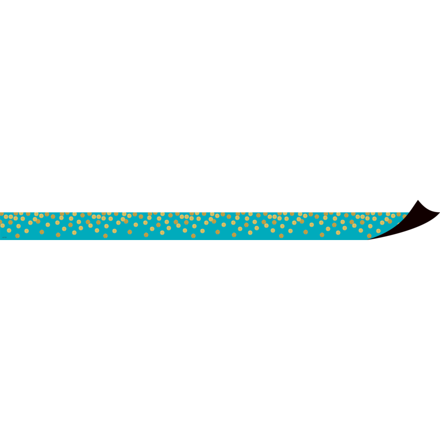 Teal Confetti Magnetic Border