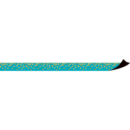 Teal Confetti Magnetic Border