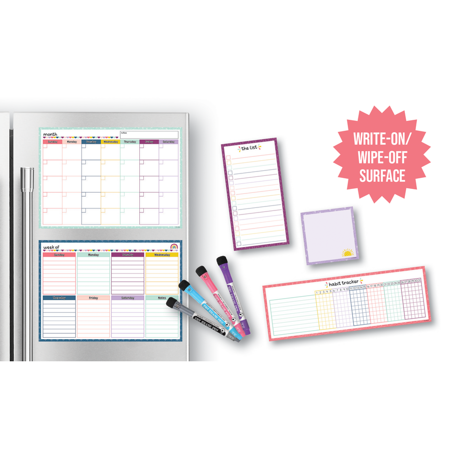 Oh Happy Day Dry-Erase Magnetic Calendar Set