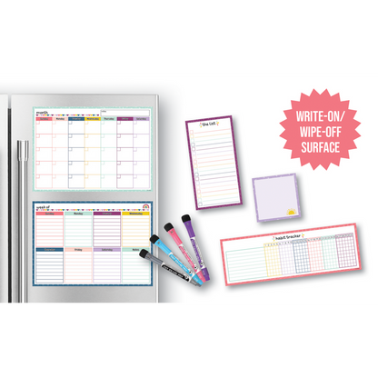Oh Happy Day Dry-Erase Magnetic Calendar Set