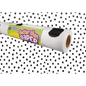 Black Painted Dots on White Better Than Paper Bulletin Board Roll