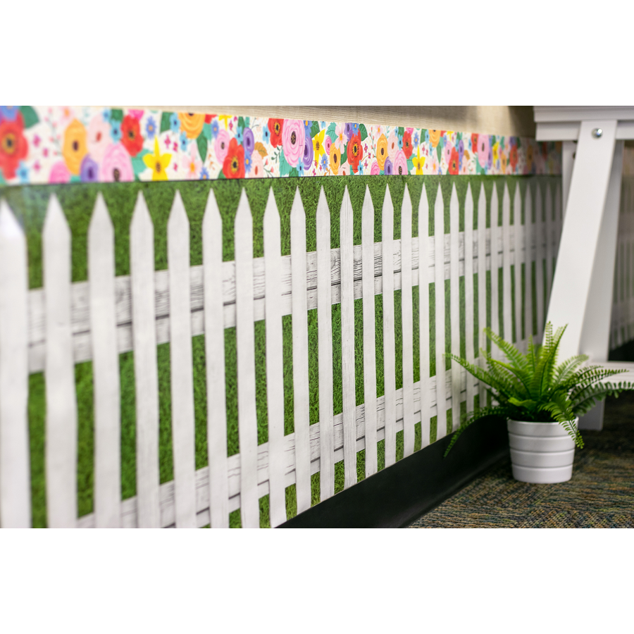 Fun Size White Picket Fence Better Than Paper Bulletin Board Roll