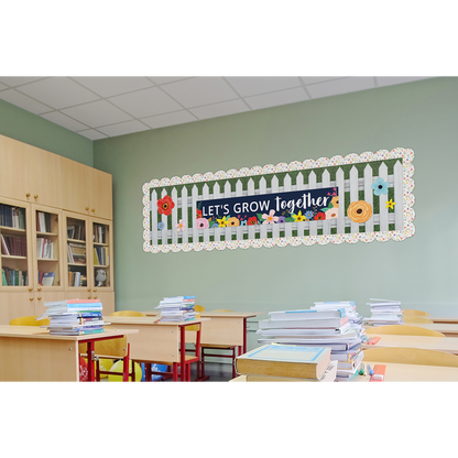 Fun Size White Picket Fence Better Than Paper Bulletin Board Roll