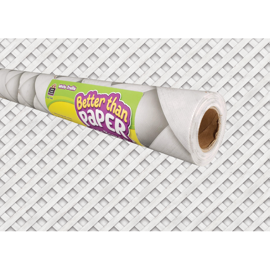 White Trellis Better Than Paper Bulletin Board Roll